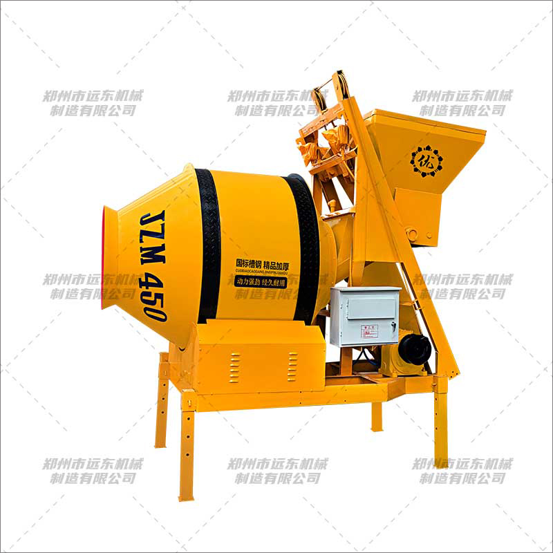 JZM450型全自动爬斗搅拌机(图1) JZM450型全自动爬斗搅拌机(图1)