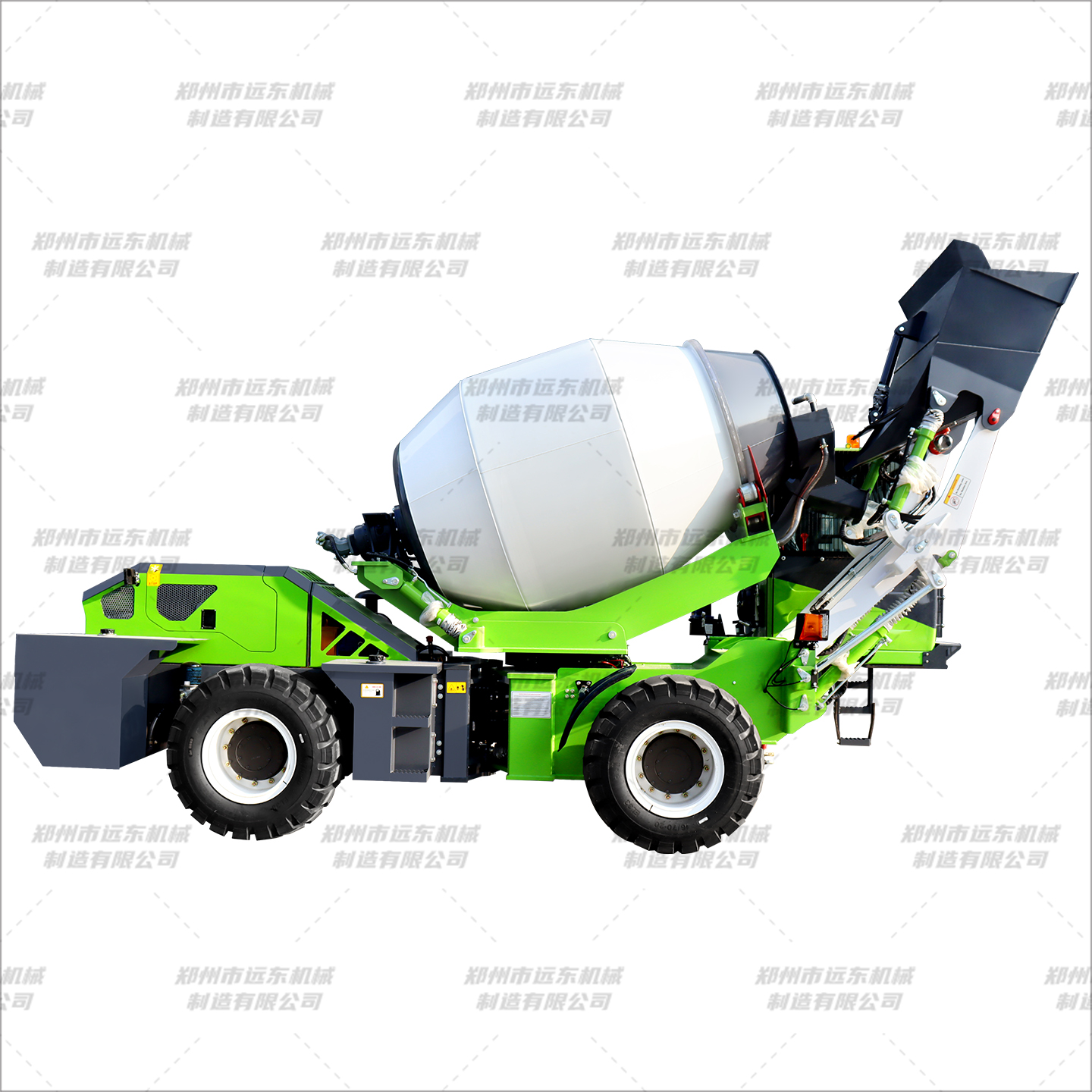 混凝土自上料搅拌机(图1) 混凝土自上料搅拌机(图1)